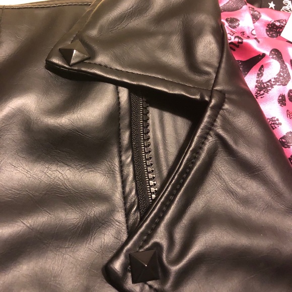 New Avril Lavignes Abbey Dawn Leather Biker Jacket - Picture 4 of 12